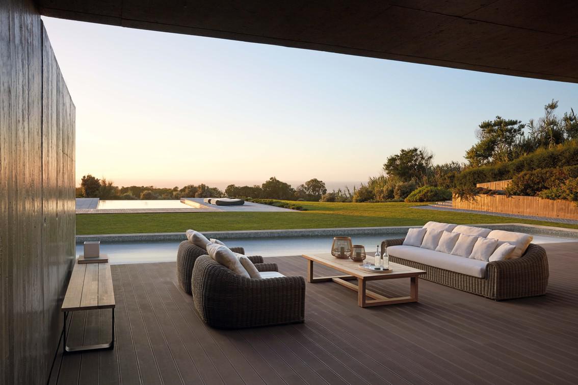 MNST1086 Журнальные столики teak ⌀130см Manutti Siena - Вид №3