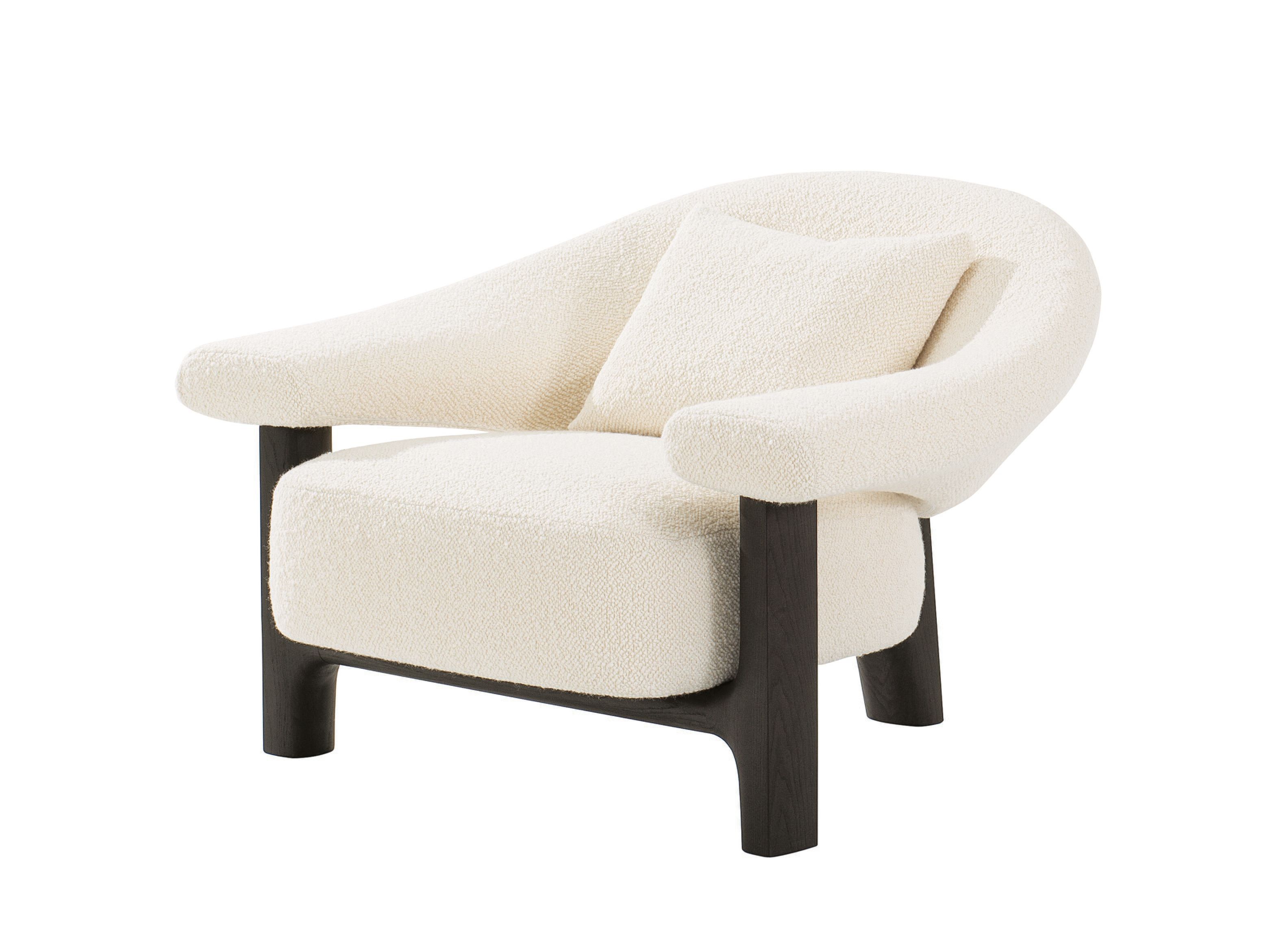 Тканевое кресло с подлокотниками Poliform Owen ARCH-00097123