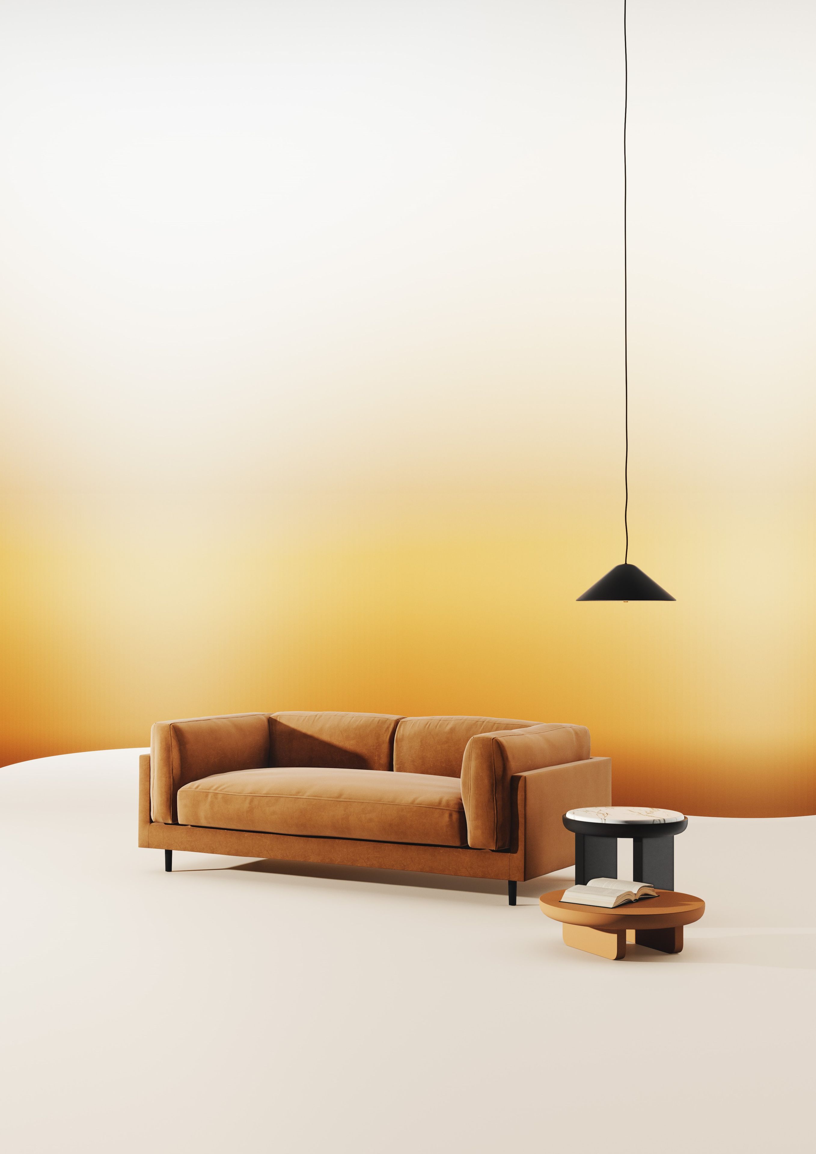 Бархатный диван Falsasquadra Alfeo ARCH-00100623 - Вид №1