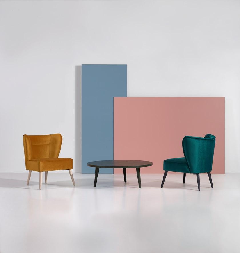 Fenabel Кресло из ткани с подлокотниками Nona Co.2048 - Вид №2