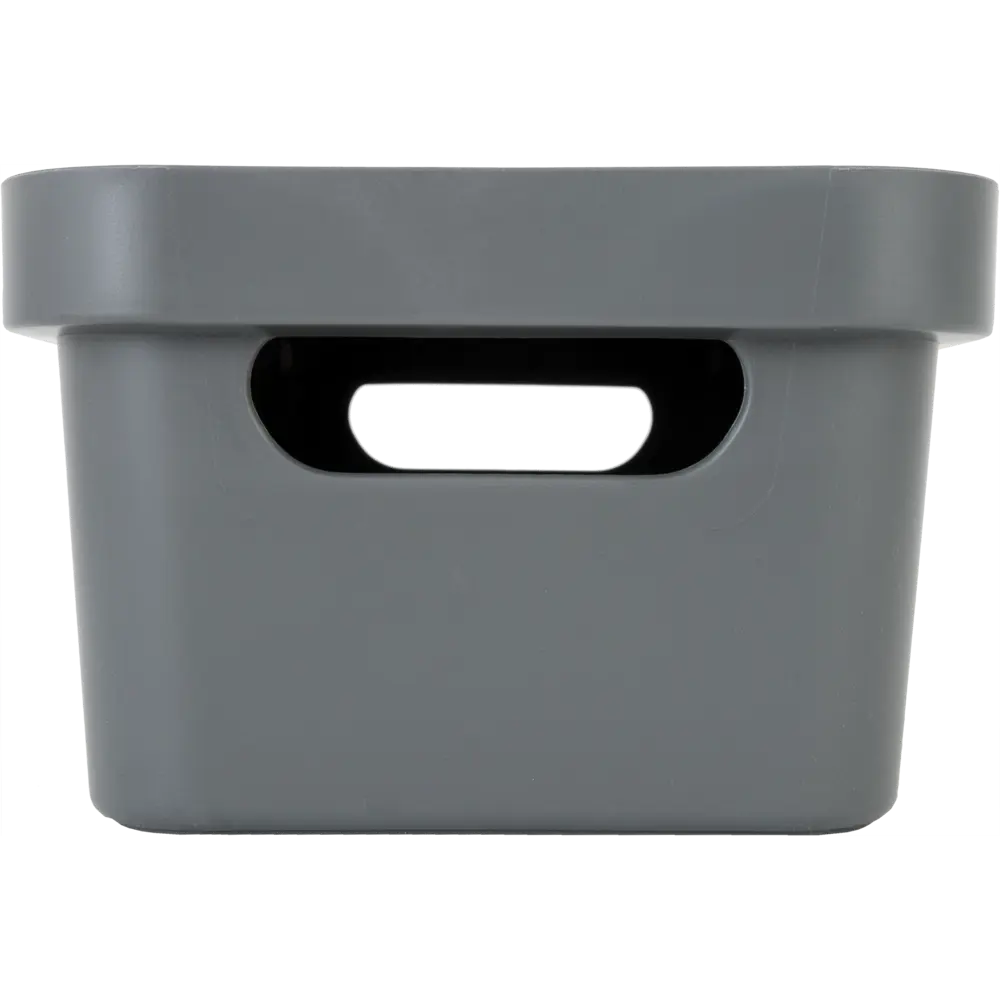 Ящик с крышкой Luxe 27x19x12 см 4.6 л полипропилен цвет серый БЫТПЛАСТ STLM-2080071 - Вид №2