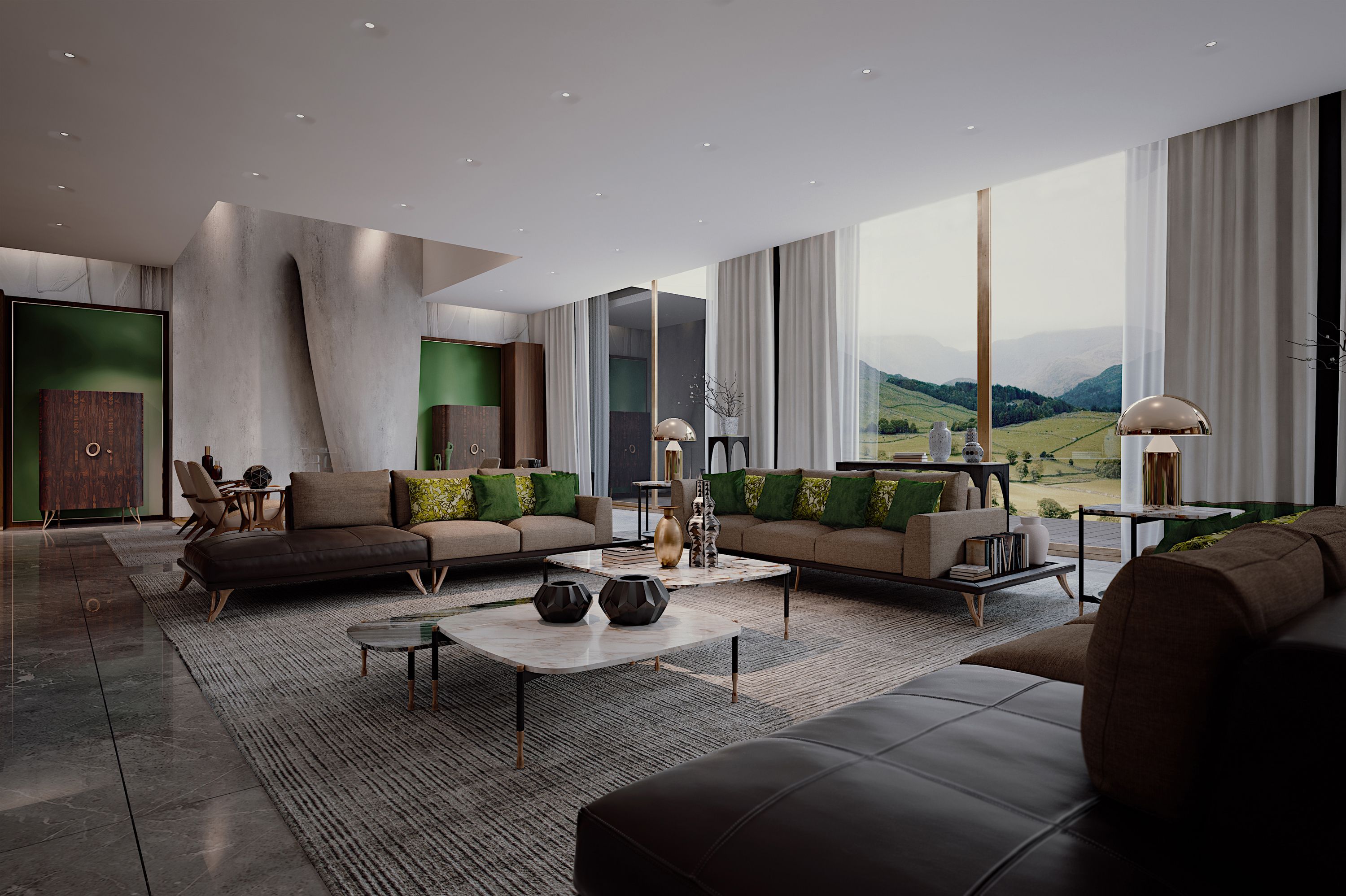 Мобильный бар в ziricote со встроенным освещением Bellotti Ezio ARCH-00084529