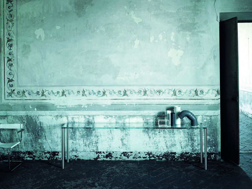 Glas Italia Прямоугольный стол из хрусталя Steel sun-id-1420106 - Вид №2