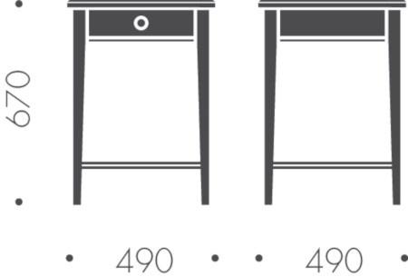 Heavens Тумбочка из дуба квадратная с ящиками Rebecca sun-id-1388397 - Вид №3