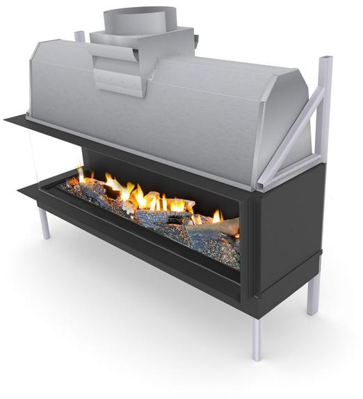 Planika Угловой газовый камин Sinatra 2400 sun-id-1491209 - Вид №1