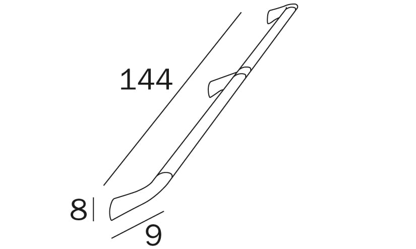Фиксированная ручка для ванной комнаты INDA® комфорт ARCH-00041736 - Вид №5