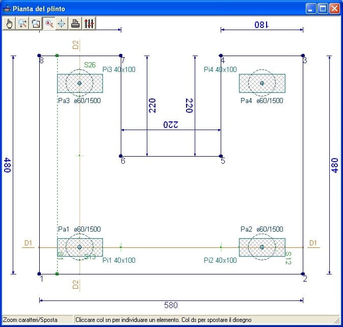 Проект поверхностных и свайных плинтусов NEWSOFT EDIPLIN ARCH-00032100 - Вид №11