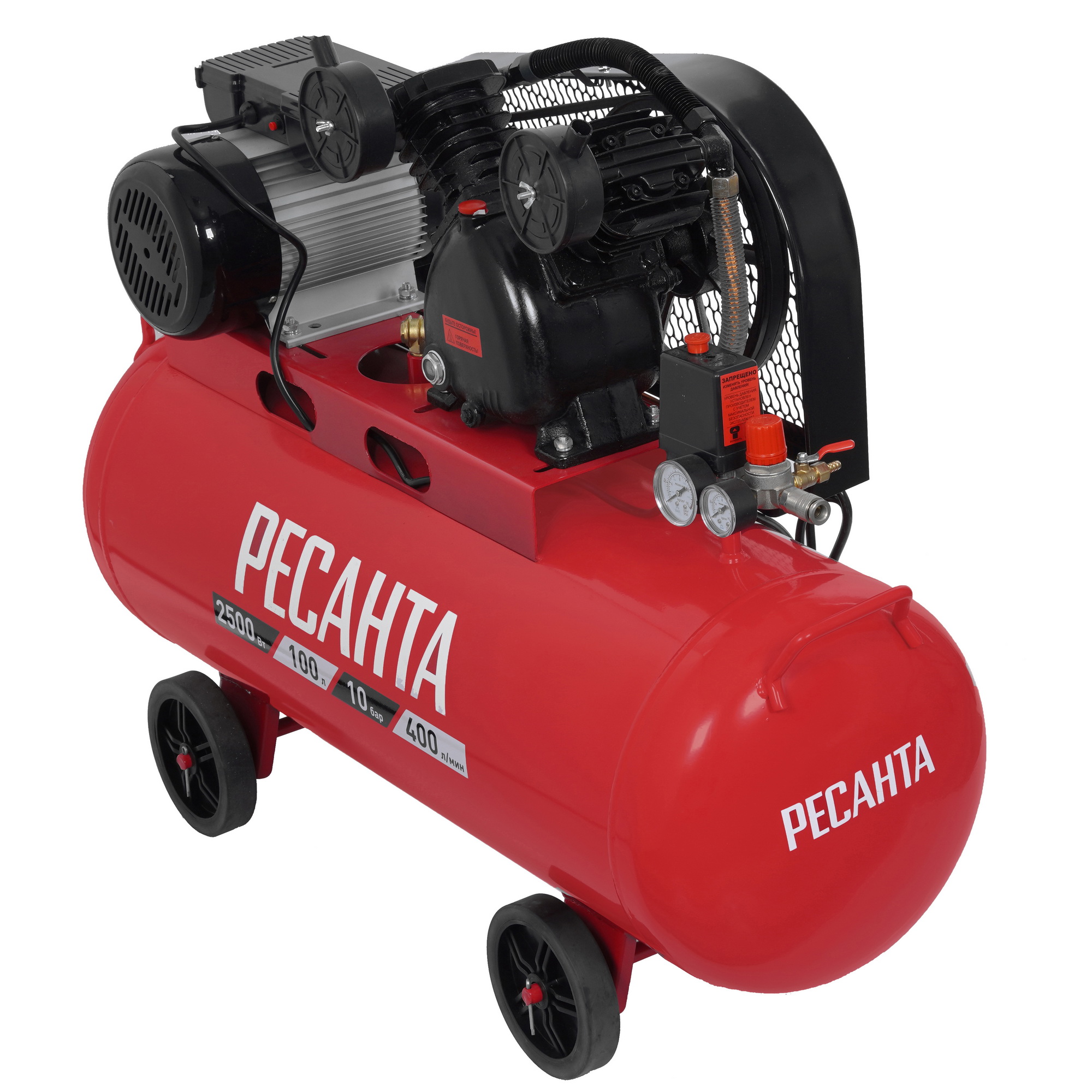 Компрессор поршневой безмасляный Ресанта КП-100/400Р 9944758 STDN-0016603