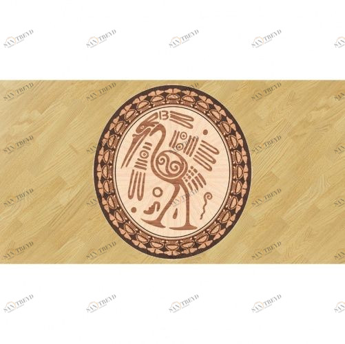 Художественный паркет Da Vinci Розетка 26-190 Орех американский Селект (Гладкая) х1000диаметр мм 260090190