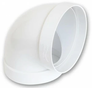 First Corporation Изгиб на 90 ° из абс для круглых труб La ventilazione