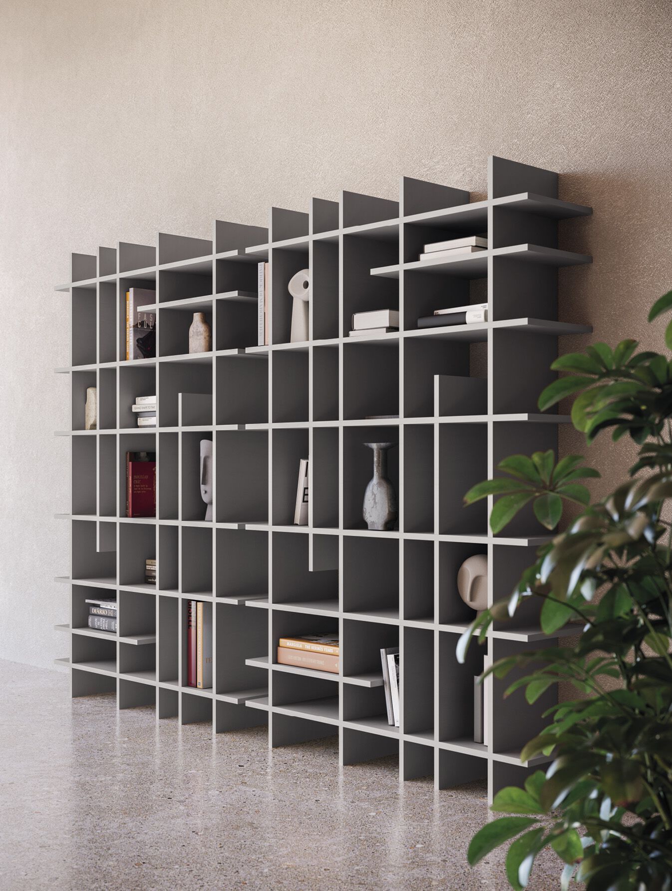 Деревянный настенный книжный шкаф Devina Nais RITMO ARCH-00125411 - Вид №2
