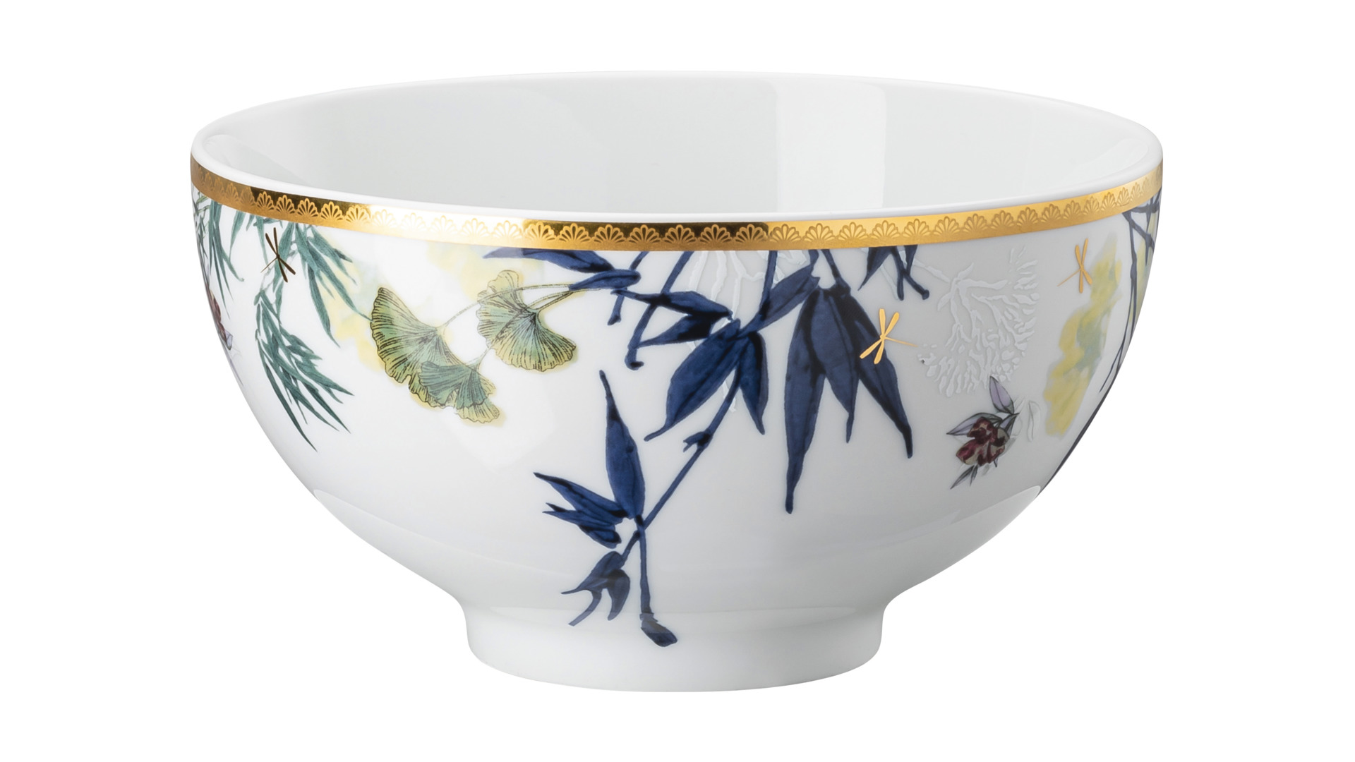 10654609 Rosenthal Салатник индивидуальный Rosenthal Турандот 15см, фарфор, белый, золотой кант Фарфор  - Вид №1