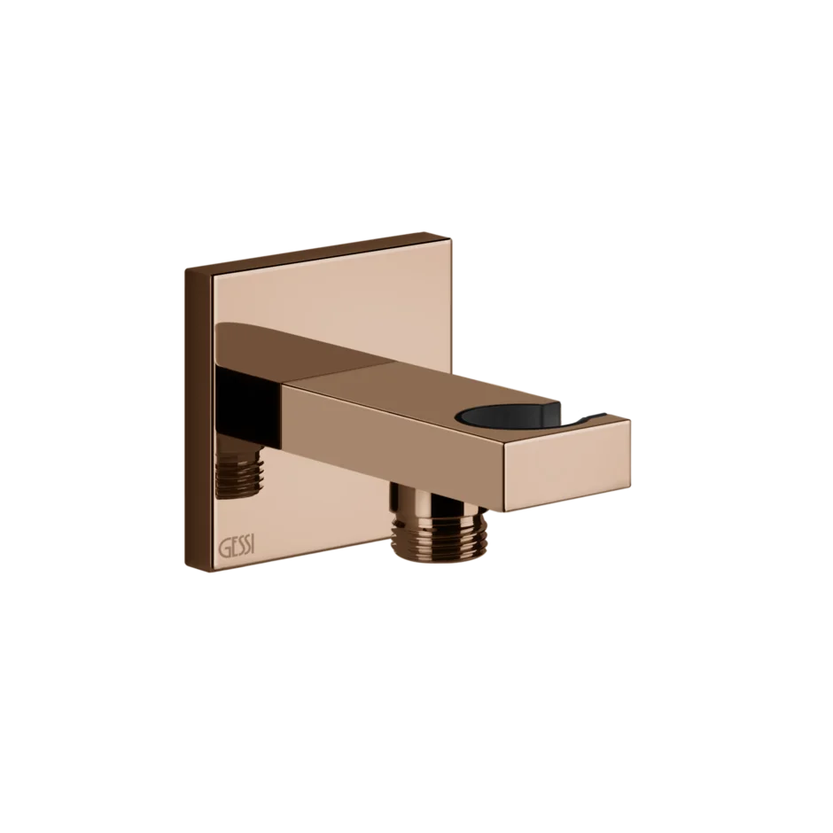 Крючок для ручного душа-выпуск воды 20161 030 Gessi Rettangolo k МЕДЬ PVD 20161030