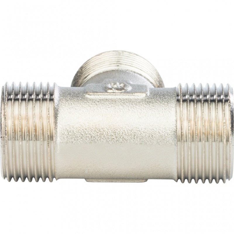 Тройник НР 1" никель STOUT SFT0018000111 - Вид №2