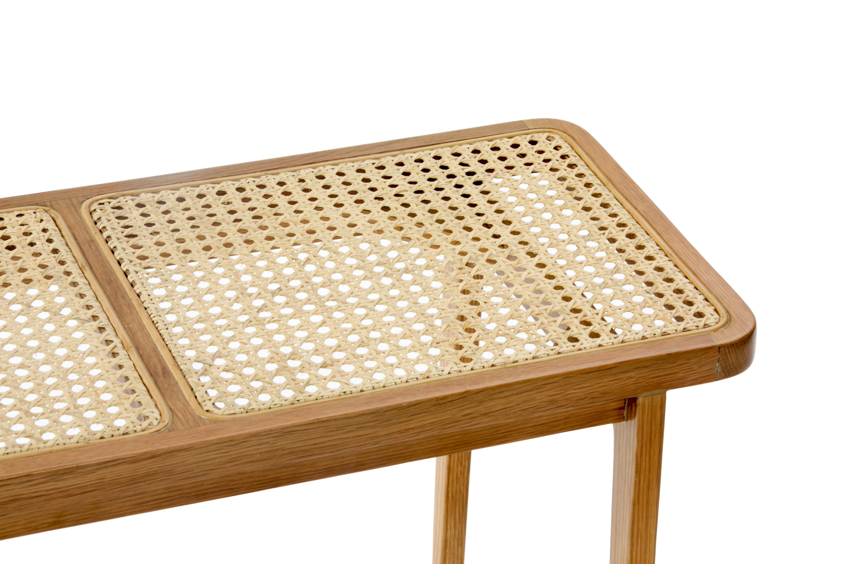 Скамейка из французского дуба и ротанга NORR11 Le Roi ARCH-00130998 - Вид №4