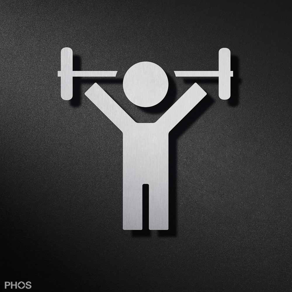 P4501 Пиктограмма мужского спортзала PHOS 