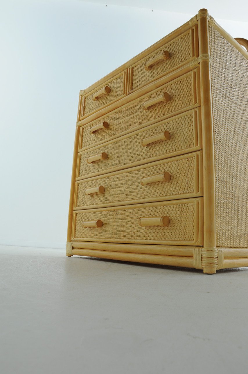 Комод из ротанга бежевый "Мед" 08/06 VINOTTI  00-3885284 Бежевый  - Вид №4