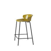 Classy 1092b Барный стул со стальным каркасом, 4 ножки. Корпус из полипропилена. Высота 65 см. Et al. Classy