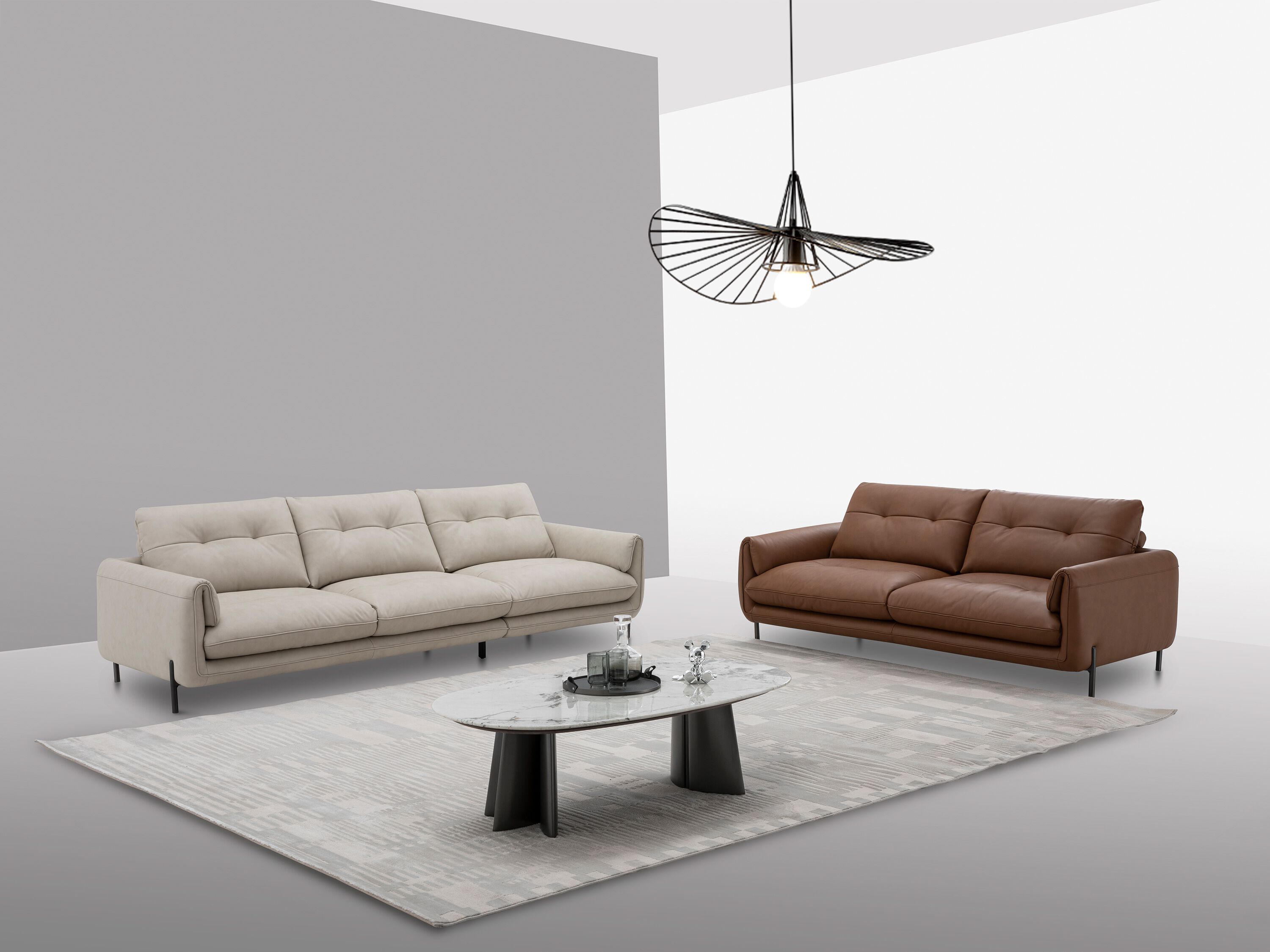 Кожаный модульный диван CAMPO DE' FIORI CL383 ARCH-00022667 - Вид №7