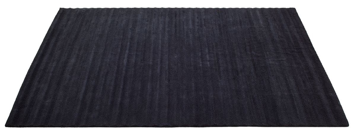 Шерстяной прямоугольный однотонный ковер ручной работы Vartian Black &amp ARCH-00067726 - Вид №2