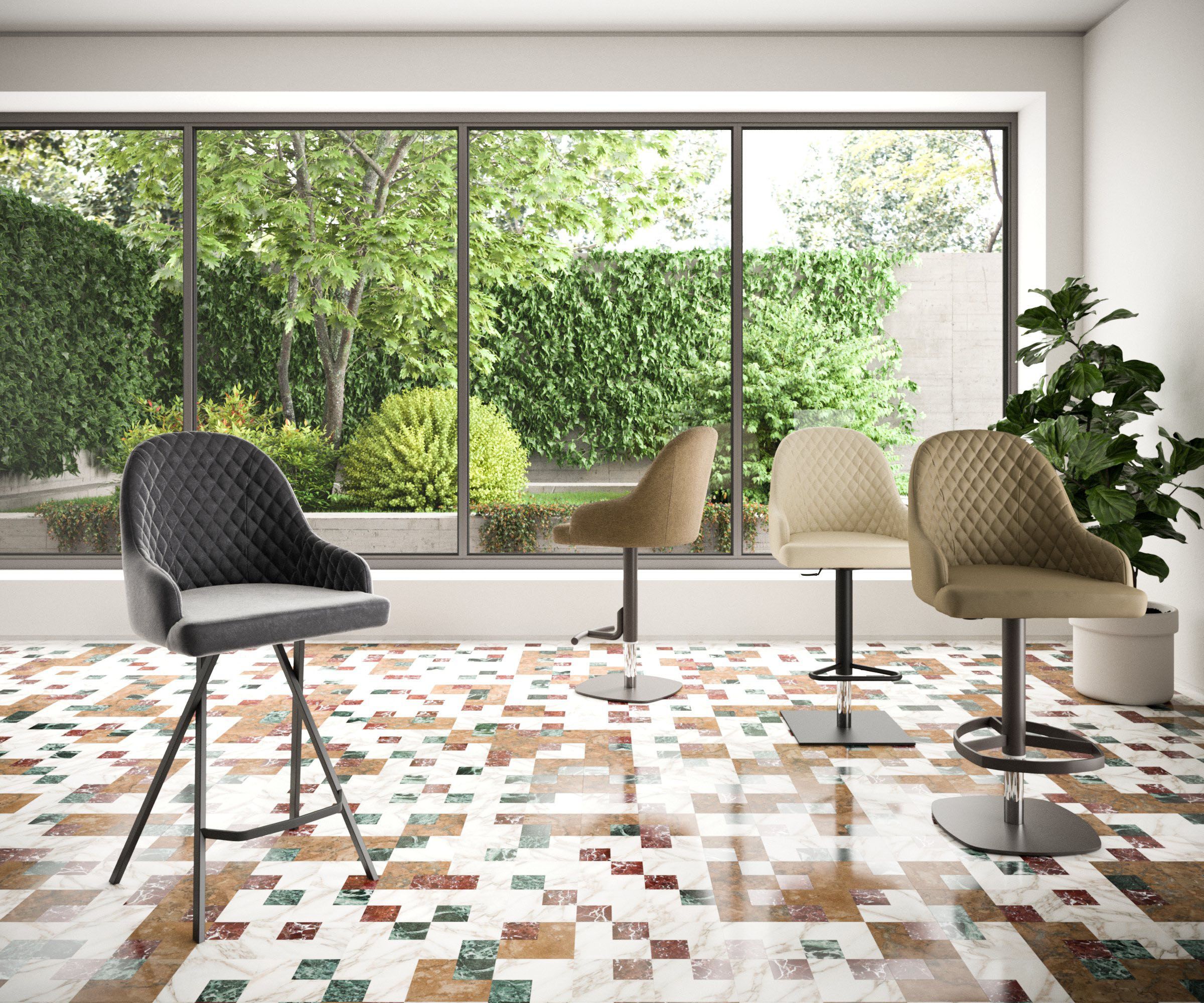 Кожаный мягкий стул Ozzio Italia DYLAN ARCH-00131900 - Вид №1