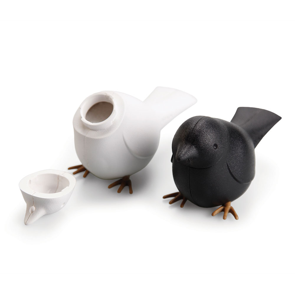 QL10232-WH-BK Набор для специй sparrow чёрный-белый Qualy 