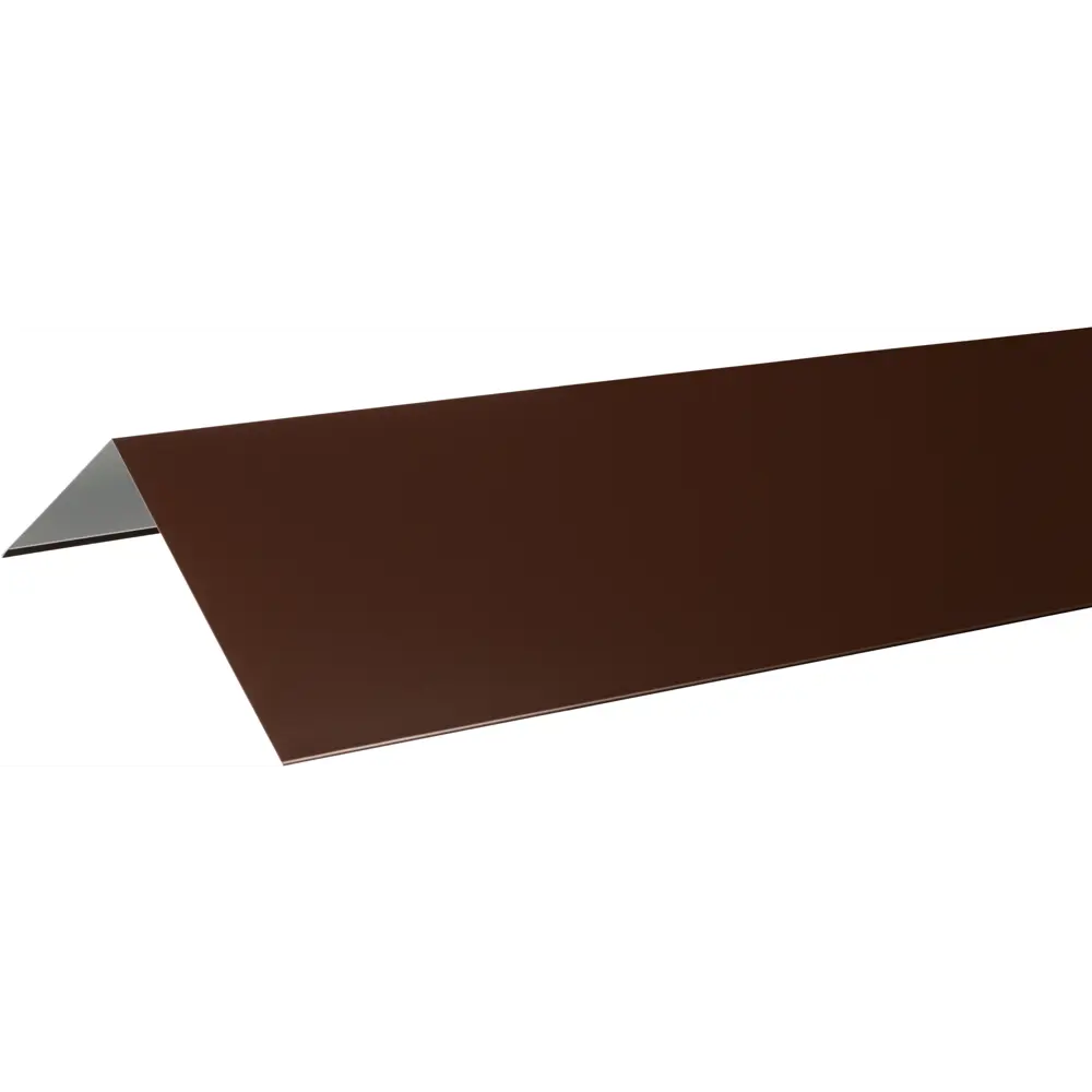 Конёк плоский 60x230 мм 2 м 0.4 мм RAL 8017 коричневый 10009009 STLM-2133491 Santreyd 
