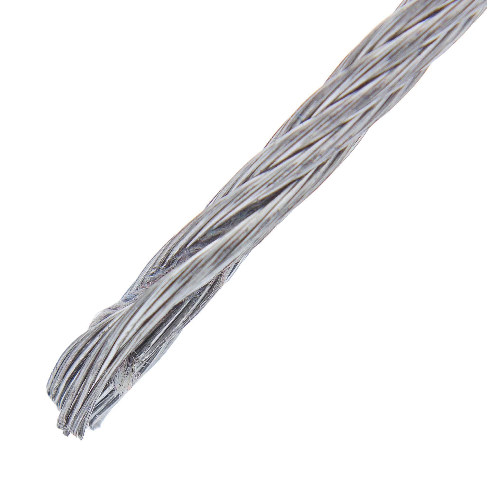 15956030 Трос стальной DIN 3055 2 мм 25 м, цвет цинк Santreyd 