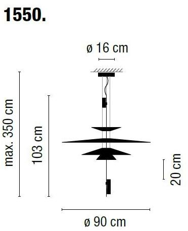 Vibia Светодиодный подвесной светильник с диммером Flamingo 1550 - Вид №5