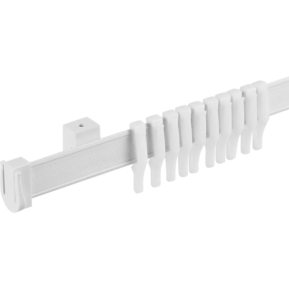 Карниз однорядный 80 см ПВХ цвет белый Santreyd STLM-2087176 - Вид №1