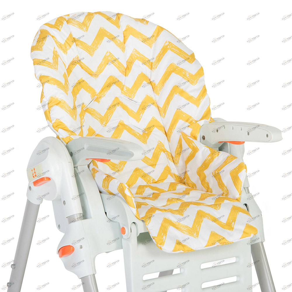 Съемный чехол для стульчика для кормления Yellow Zigzag VAMVIGVAM  281522 Желтый Santreyd 
