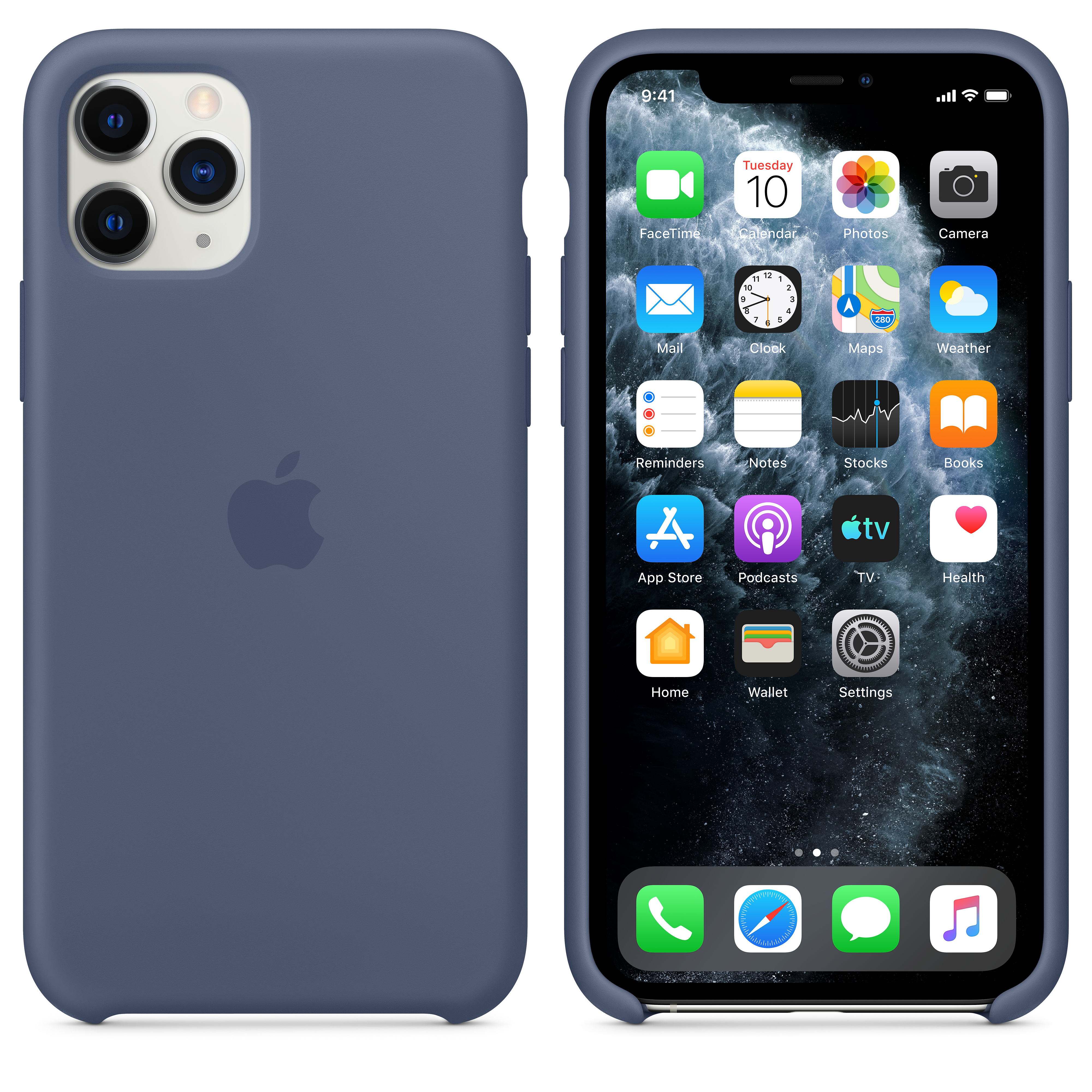 MWYR2ZM/A Iphone 11 pro silicone case - alaskan blue Apple Santreyd  - Вид №5