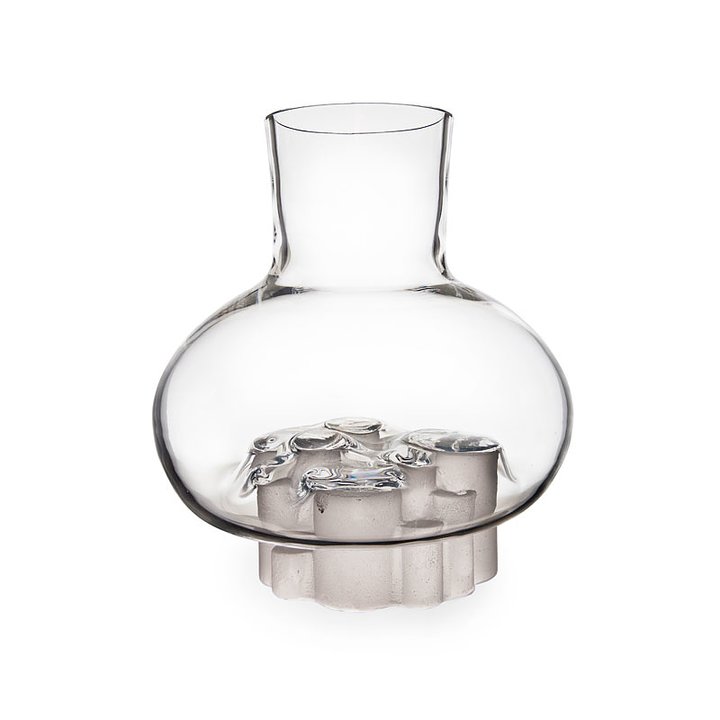 44141 Ваза "Городской лес", с матовым/шероховатым основанием, 250/220 мм Maleras 