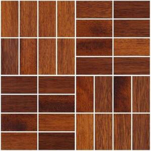 Мозаика и 3D панели из дерева Da Vinci Мозаика Comfort 063 Мербау Селект (Гладкая) 288х288 мм.