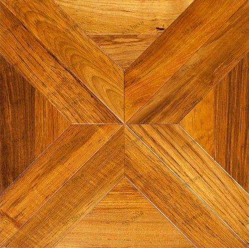 Модульный паркет Marco Ferutti Castello Castello Бирманский Тик с брашью (Текстурированная) 450х450 мм 2600600051