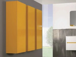 Mobiltesino Колонна шкаф для ванной с дверцами Qubo