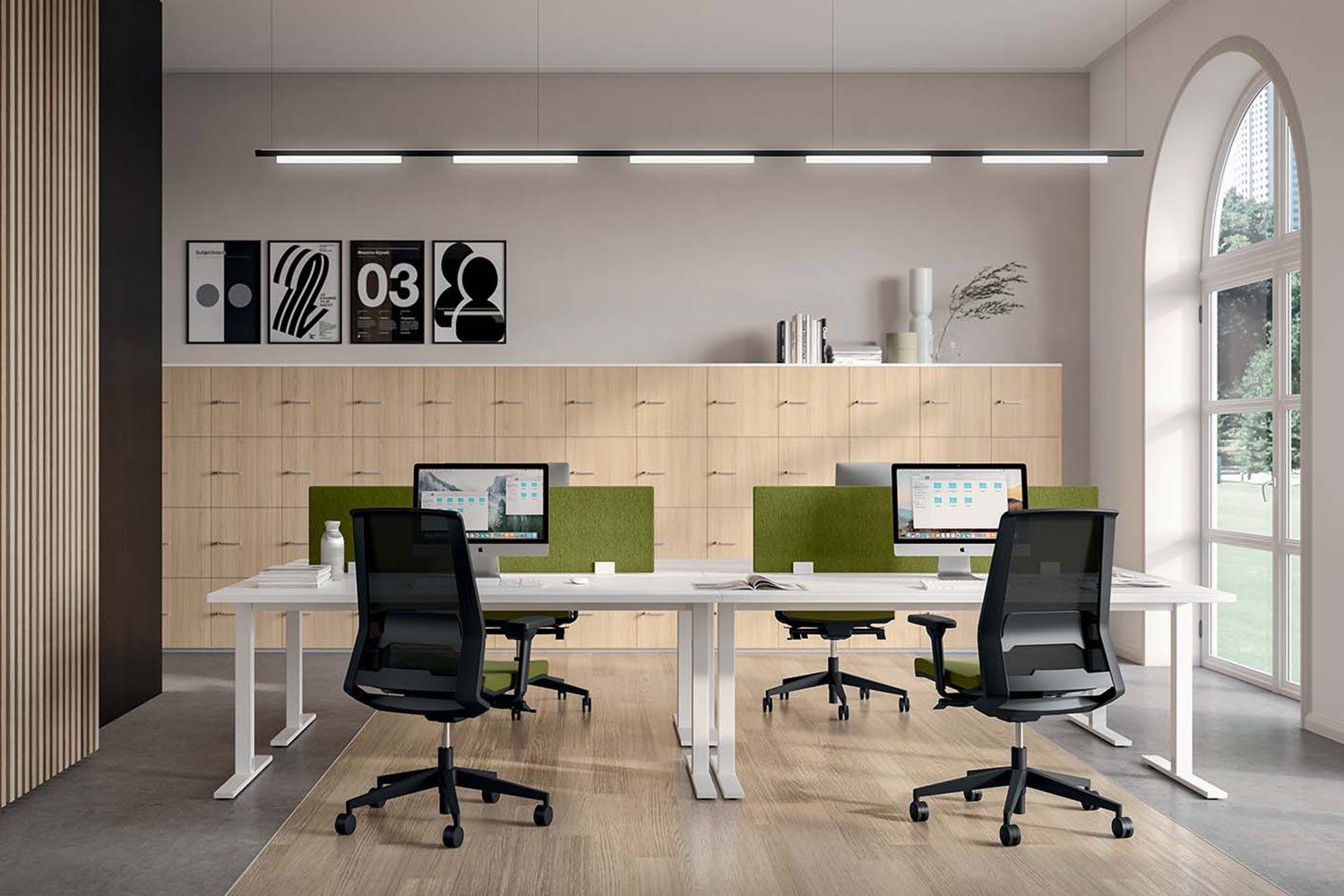 Офисное кресло с 5 спицами Quadrifoglio Group дизайн-офис ARCH-00059737 - Вид №2