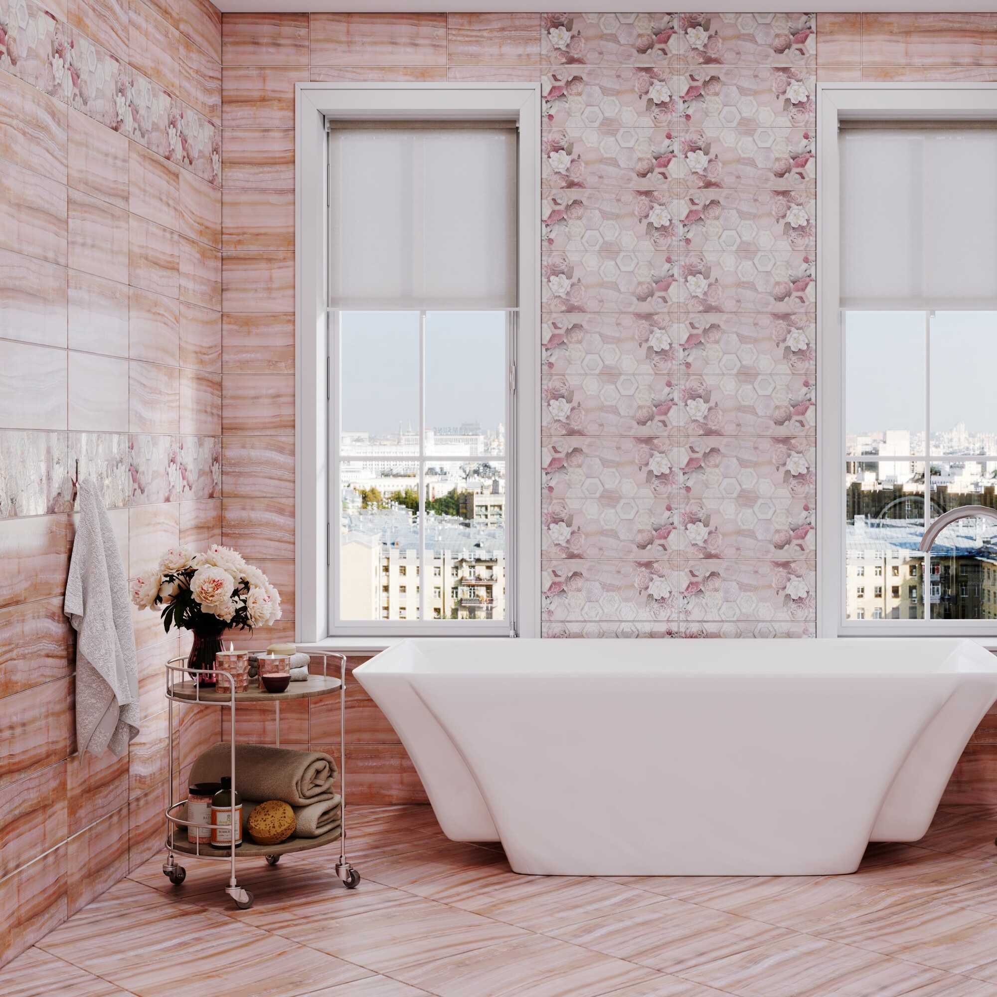 Керамическая плитка PINK 733041 45x45 PiezaROSA  - Вид №1