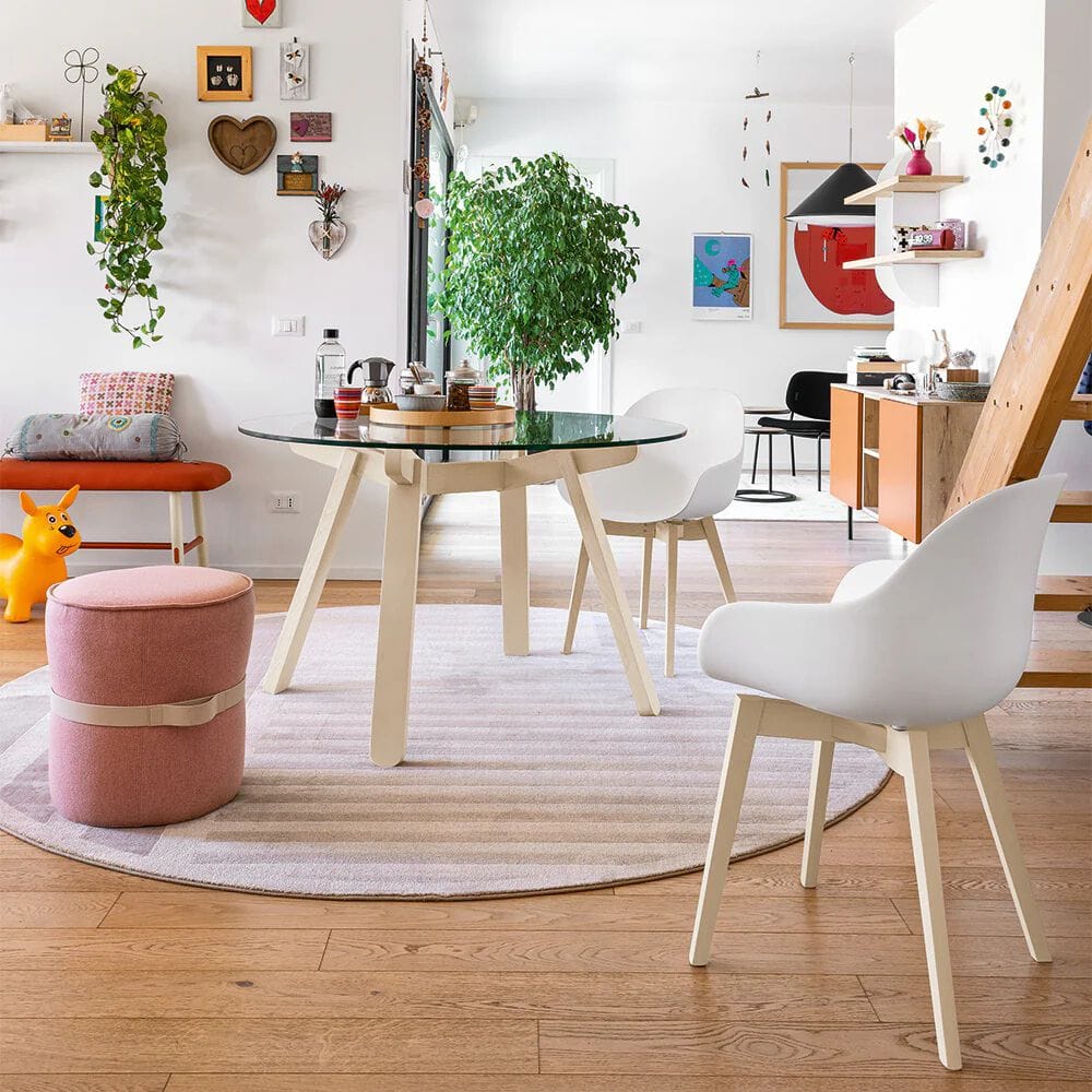 Стул из полипропилена с деревянными ножками Connubia ACADEMY ARCH-00117894 - Вид №2