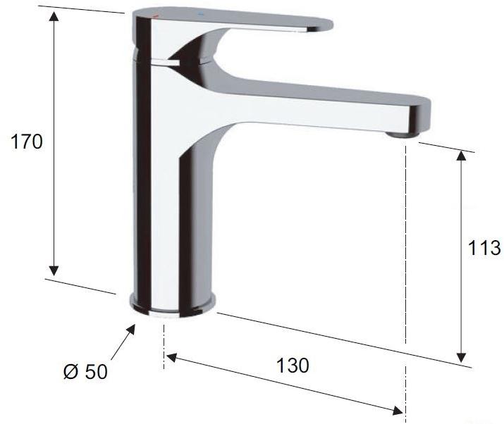Remer Rubinetterie Смеситель для умывальника, однорычажный Class line eco sun-id-1485762 - Вид №7