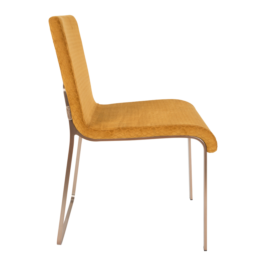 Стул Flor оранжевый Dutchbone 1100291 - Вид №3