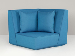 Тканевое угловое кресло