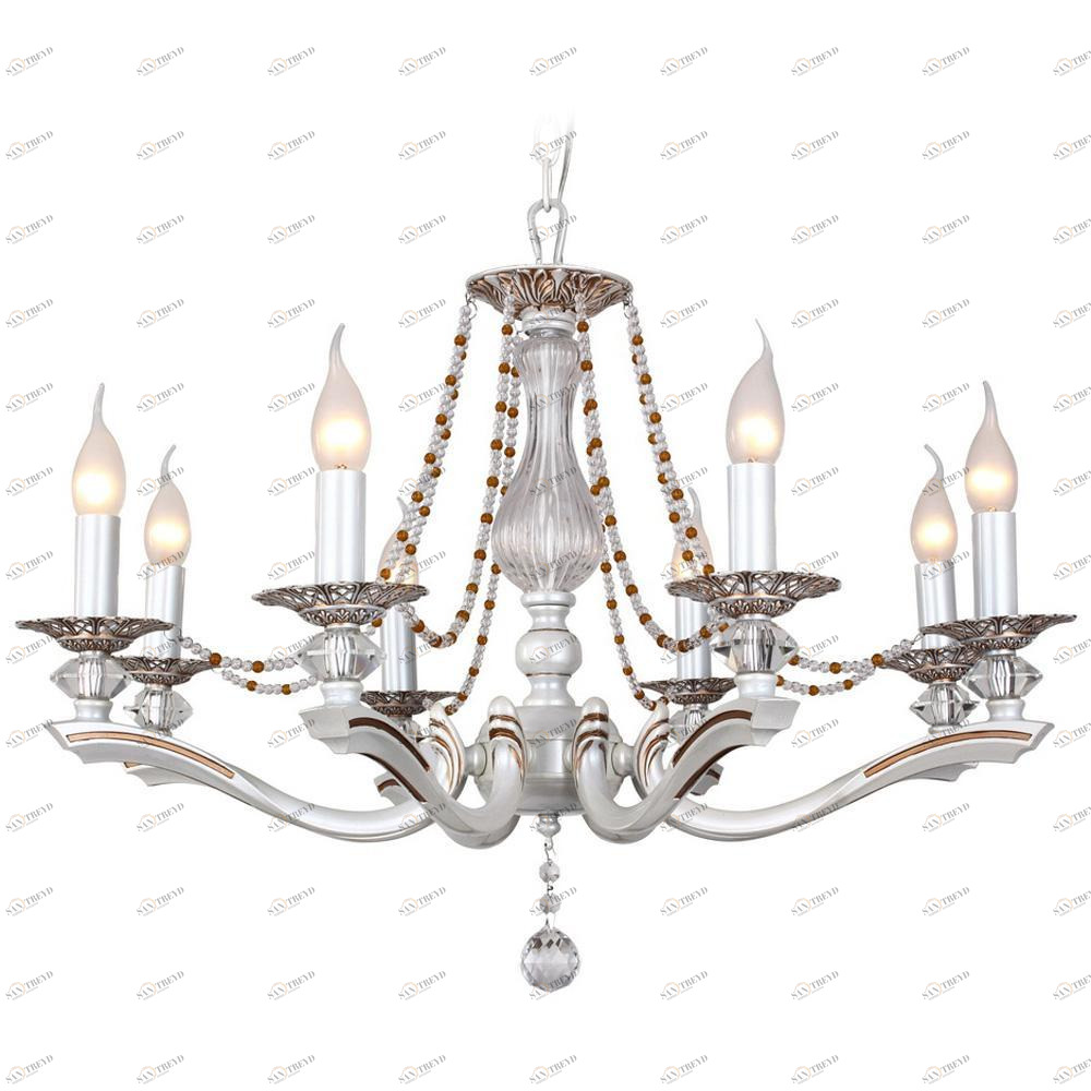 Подвесная люстра IDLamp Eloisa 259/8-Whiteplatina IDLAMP ДИЗАЙНЕРСКИЕ, ELOISA 185412 