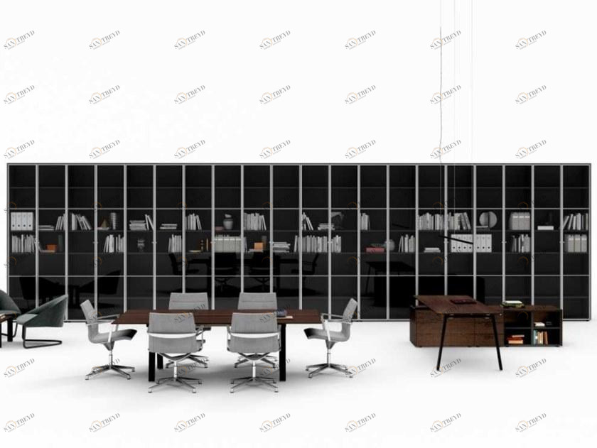 Bralco Модульный офисный книжный шкаф из закаленного стекла Take off sun-id-1506681