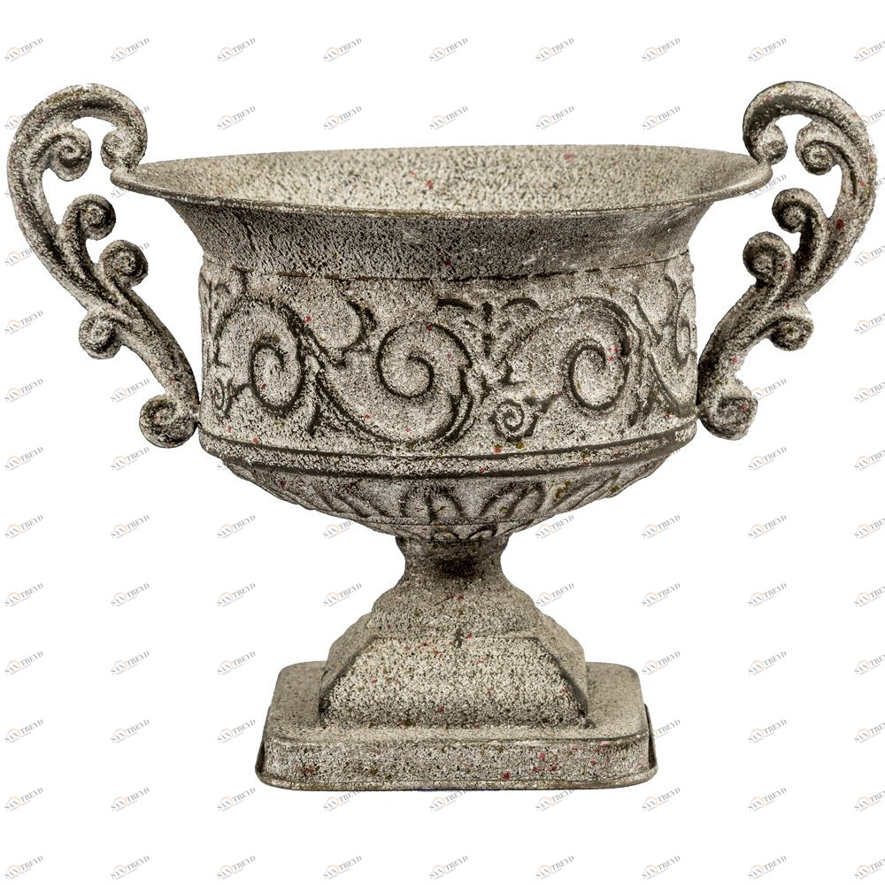 Ваза-кашпо серая «Кремона» BYOBJECT - 096661 Серый Object Desire 