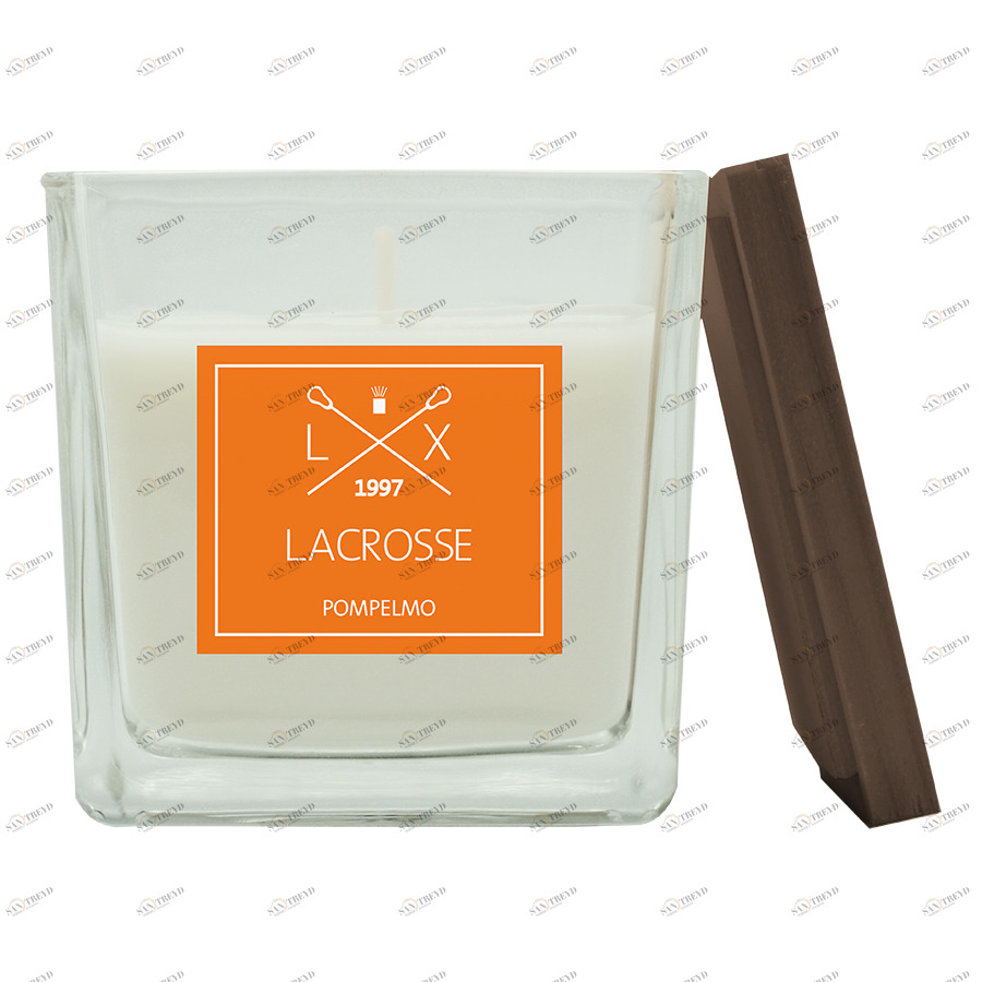 Свеча ароматическая в стекле 8х8 см "Грейпфрут" AMBIENTAIR  00-3880961 Оранжевый 