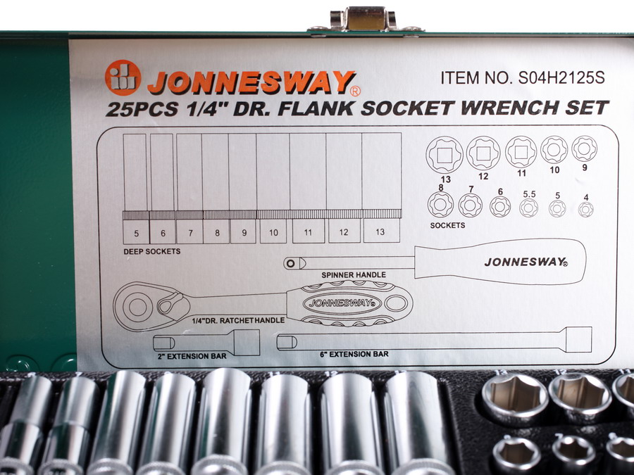 Набор инструментов Jonnesway S04H2125S 6614662 STDN-0070574 - Вид №5