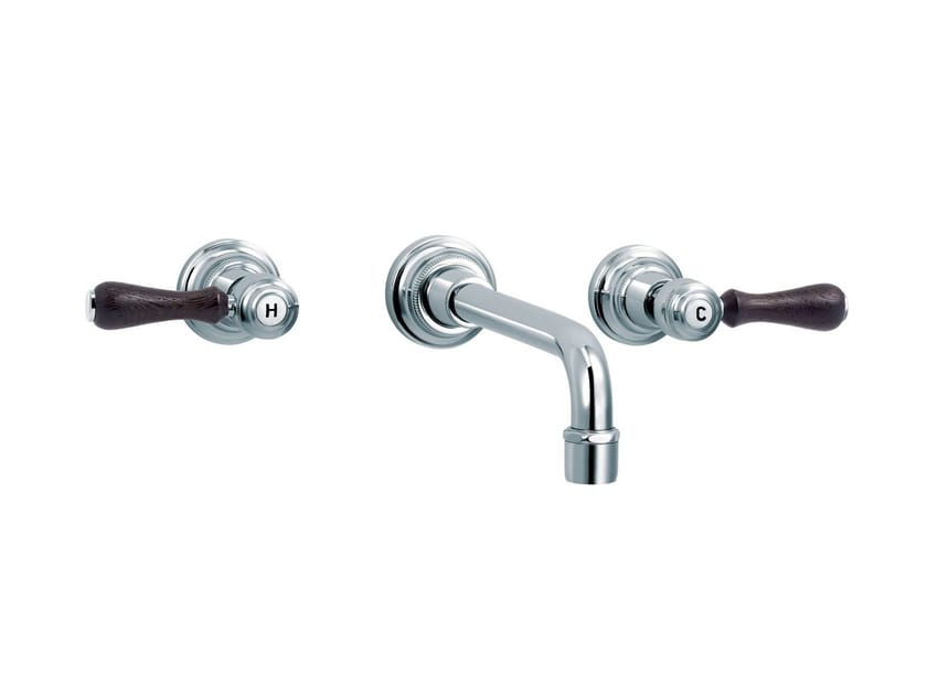 Настенный смеситель для раковины с 3 отверстиями rvb 1935 WOOD ARCH-00080056