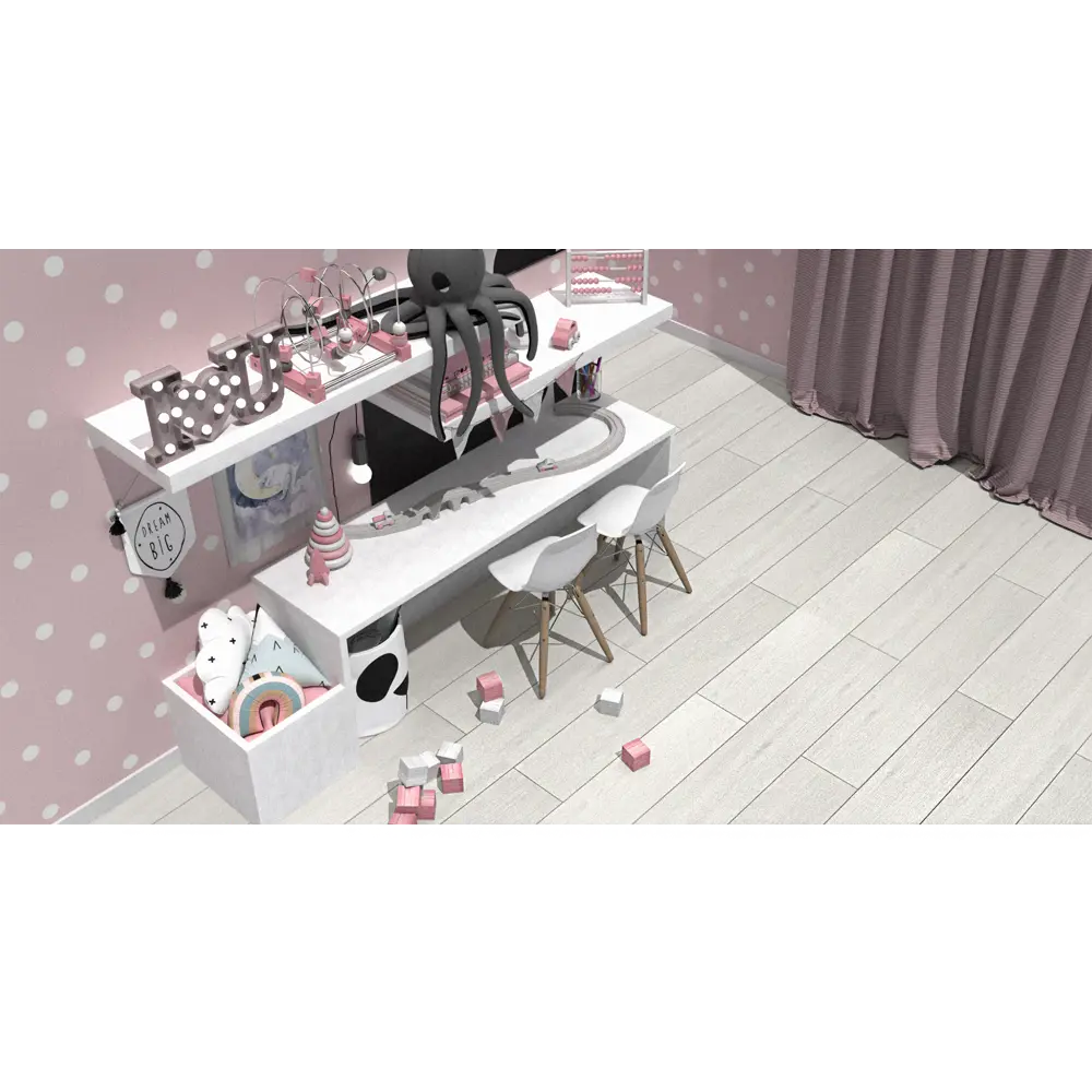 KREAFORTA SPC плитка Дуб Снежа - влагостойкое напольное покрытие с 4 фасками 89395121 STLM-1571832 - Вид №10