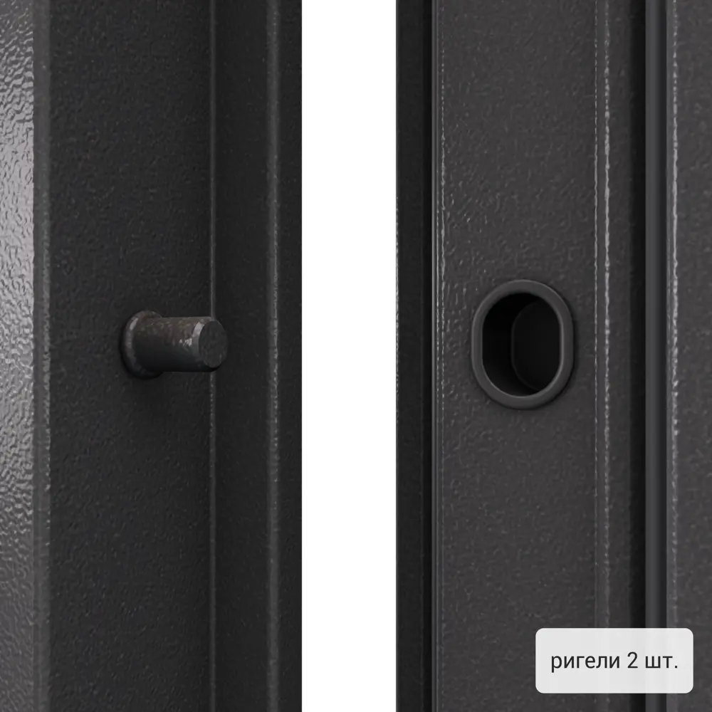 Дверь металлическая Контрол Танганика, 880 мм, левая, цвет орех TOREX STLM-2173405 - Вид №3